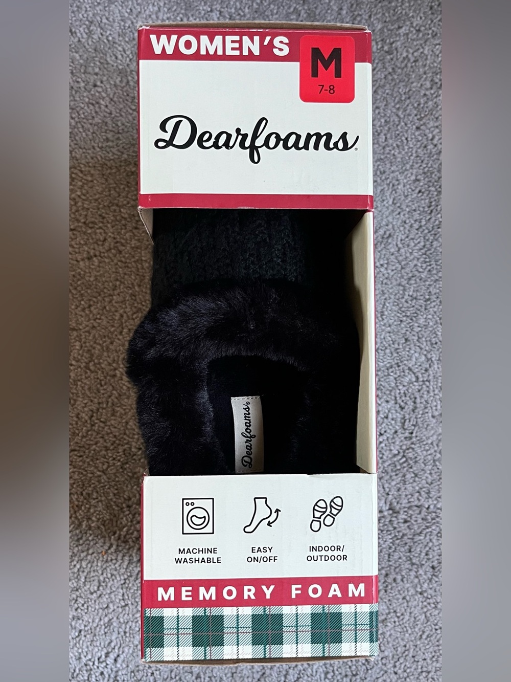 NIB Dearfoams Women’s Slipper M 7-8